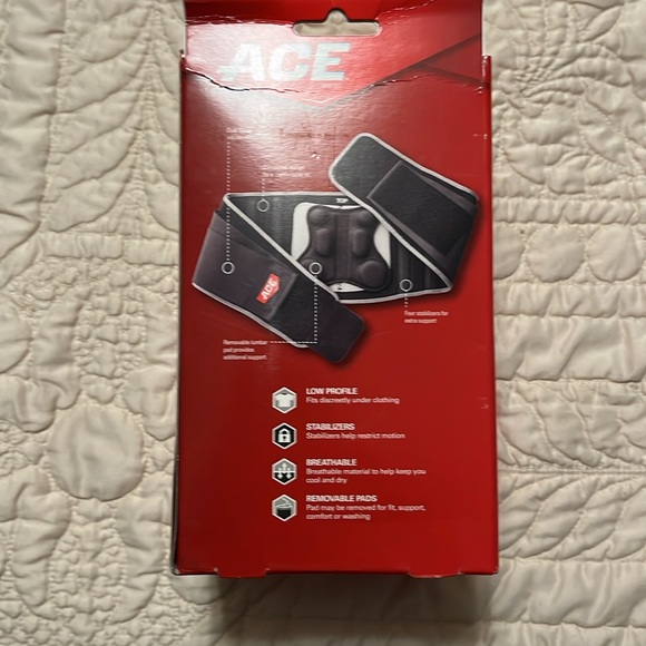 ACE brand Adjustable Back stabilizer with Lumbar Support - Picture 2 of 13